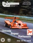 Programme cover of Brainerd International Raceway, 16/07/1978