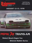 Programme cover of Brainerd International Raceway, 13/08/1978