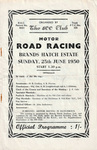 Programme cover of Brands Hatch Circuit, 25/06/1950