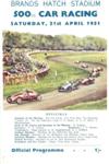 Programme cover of Brands Hatch Circuit, 21/04/1951