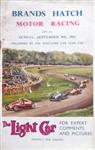 Programme cover of Brands Hatch Circuit, 09/09/1951