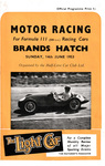 Programme cover of Brands Hatch Circuit, 14/06/1953
