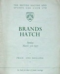 Programme cover of Brands Hatch Circuit, 31/03/1957