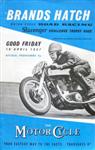 Programme cover of Brands Hatch Circuit, 19/04/1957