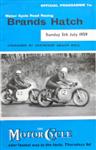 Programme cover of Brands Hatch Circuit, 05/07/1959
