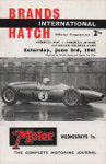 Programme cover of Brands Hatch Circuit, 03/06/1961
