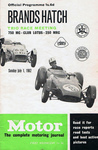 Programme cover of Brands Hatch Circuit, 01/07/1962
