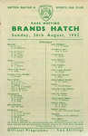 Programme cover of Brands Hatch Circuit, 26/08/1962