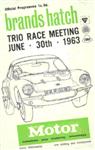 Programme cover of Brands Hatch Circuit, 30/06/1963