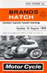 Programme cover of Brands Hatch Circuit, 16/08/1964