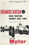 Programme cover of Brands Hatch Circuit, 30/08/1964