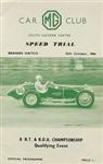 Programme cover of Brands Hatch Circuit, 25/10/1964