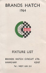 Fixture list of Brands Hatch Circuit, 1964
