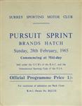 Programme cover of Brands Hatch Circuit, 28/02/1965