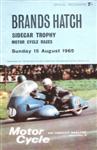 Programme cover of Brands Hatch Circuit, 15/08/1965