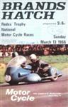 Programme cover of Brands Hatch Circuit, 13/03/1966