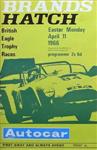 Programme cover of Brands Hatch Circuit, 11/04/1966
