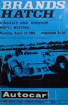 Programme cover of Brands Hatch Circuit, 24/04/1966