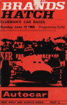 Programme cover of Brands Hatch Circuit, 12/06/1966