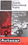 Programme cover of Brands Hatch Circuit, 29/08/1966