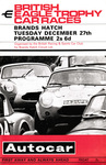 Programme cover of Brands Hatch Circuit, 27/12/1966