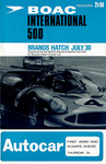 Programme cover of Brands Hatch Circuit, 30/07/1967