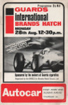 Programme cover of Brands Hatch Circuit, 28/08/1967