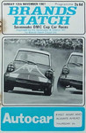 Programme cover of Brands Hatch Circuit, 12/11/1967