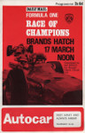 Programme cover of Brands Hatch Circuit, 17/03/1968