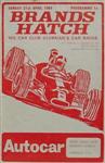 Programme cover of Brands Hatch Circuit, 21/04/1968