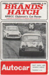 Programme cover of Brands Hatch Circuit, 25/08/1968