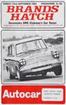 Programme cover of Brands Hatch Circuit, 22/09/1968