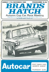 Programme cover of Brands Hatch Circuit, 17/11/1968