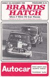 Programme cover of Brands Hatch Circuit, 08/12/1968