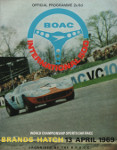 Programme cover of Brands Hatch Circuit, 13/04/1969