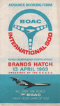Flyer of Brands Hatch Circuit, 13/04/1969