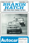 Programme cover of Brands Hatch Circuit, 27/04/1969