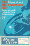 Programme cover of Brands Hatch Circuit, 10/08/1969