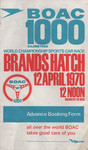 Flyer of Brands Hatch Circuit, 12/04/1970