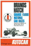 Programme cover of Brands Hatch Circuit, 03/05/1970