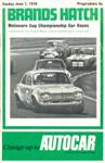 Programme cover of Brands Hatch Circuit, 07/06/1970