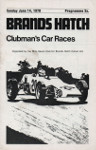 Programme cover of Brands Hatch Circuit, 14/06/1970