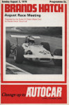 Programme cover of Brands Hatch Circuit, 02/08/1970