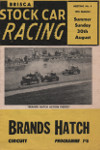 Programme cover of Brands Hatch Circuit, 30/08/1970