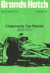 Programme cover of Brands Hatch Circuit, 01/08/1971