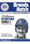 Programme cover of Brands Hatch Circuit, 30/08/1971
