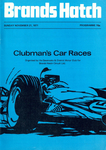 Programme cover of Brands Hatch Circuit, 21/11/1971
