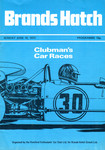 Programme cover of Brands Hatch Circuit, 18/06/1972