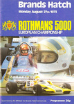 Programme cover of Brands Hatch Circuit, 27/08/1973
