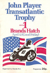 Programme cover of Brands Hatch Circuit, 12/04/1974